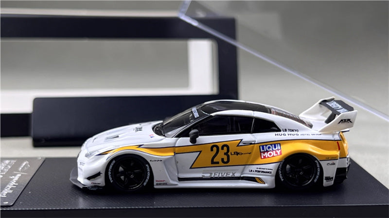 mymodelcollect Nissan 35GT-RR #23 LBWK Limited Edition lightning 1:64 Car Pre-built Model view8