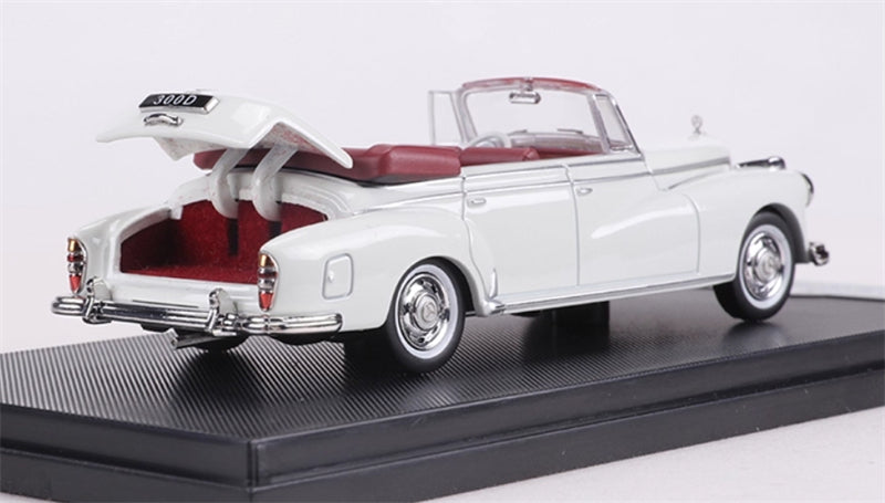 GFCC Mercedes Benz 300D 1959 Convertible White LHD 1:64 car Pre-built Model view6