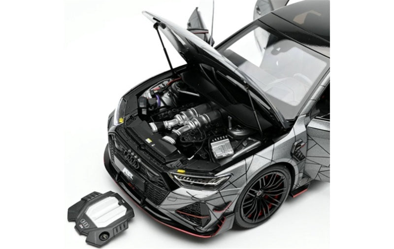 1:18 AUDI RS7 Sportback ABT  Grey line chart KengFai modified version DIECAST Model