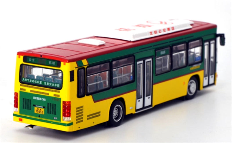 Beijing Public Transport New version Jinghua BK6111 single Machine route 380 1:64 Bus Pre-built Model view7