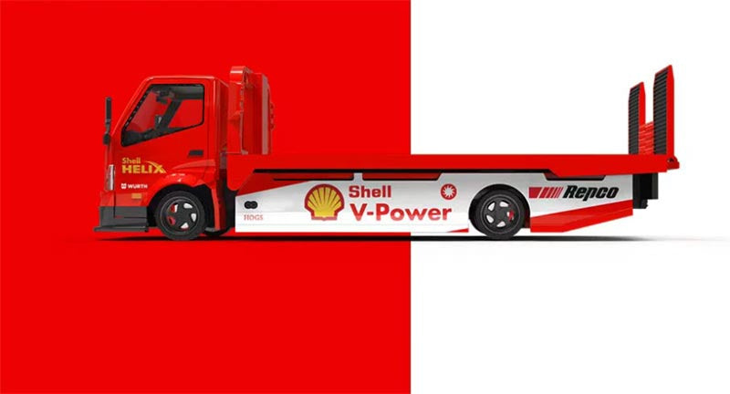 1:64 Hino H300 Shell V-Power Red/White COOL.CAR DIECAST Model