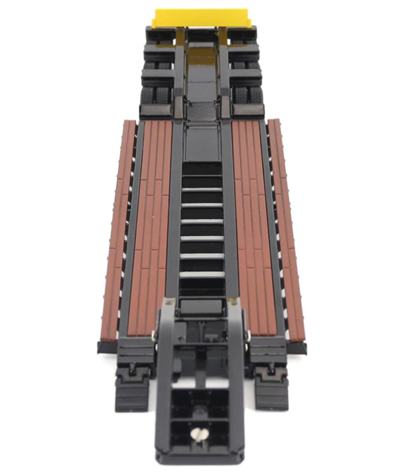 CATERPILLAR Trail King TK120 Hydraulic Detachable Gooseneck Lowboy Trailer in Black - Outrigger Version 1:50 Truck Pre-built Model