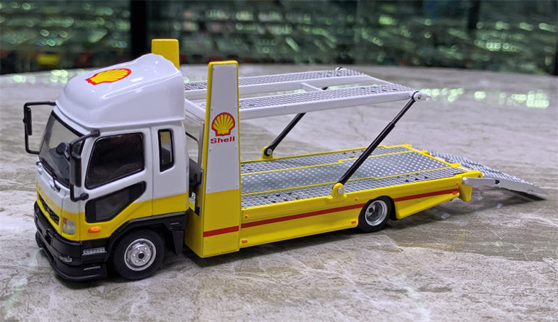 GCD Mitsubishi Fuso Fighter Double deck tow trucks right hand drive 1:64 Truck Pre-built Model view6