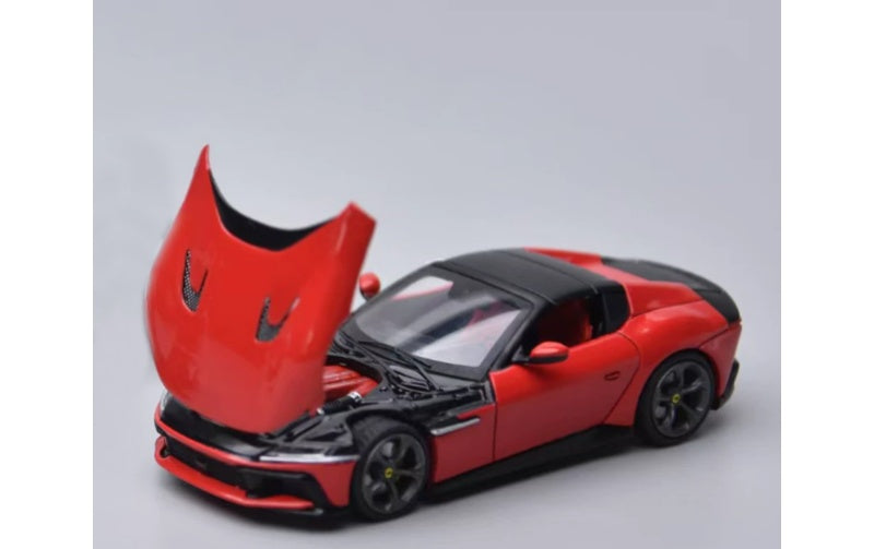 1:64 Ferrari 12 Cilindri Spider  Convertible standard red Phantom Knight  Limited Edition 999PCS ONLY DIECAST Model