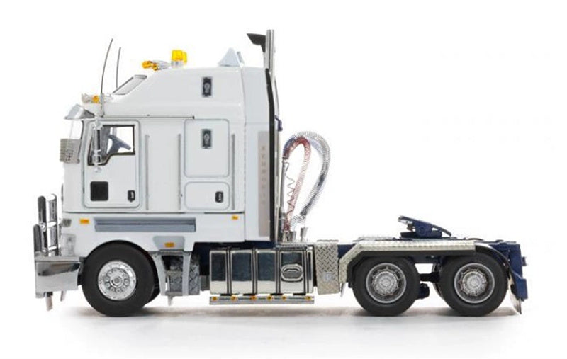 Drake Australian Kenworth K200 Truck White/Blue 2.8 Cabin 1:50 Truck Pre-built Model