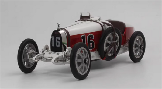 CMC Bugatti Type 35 #16 Red and white 1/18car Pre-a Model