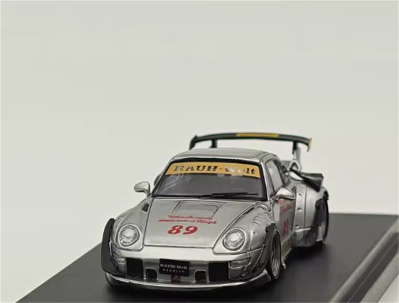 1:64 Porsche 911 RWB 993 Silver 89# Silver 89# Track SW DIECAST Limited Edition 499pcs ONLY Model