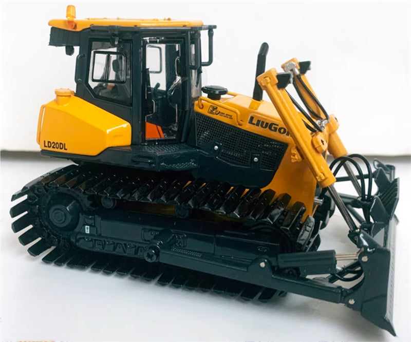 LIUGONG LD20DL Wetland Bulldozer Original yellow coating 1:50 Truck Pre-built Model