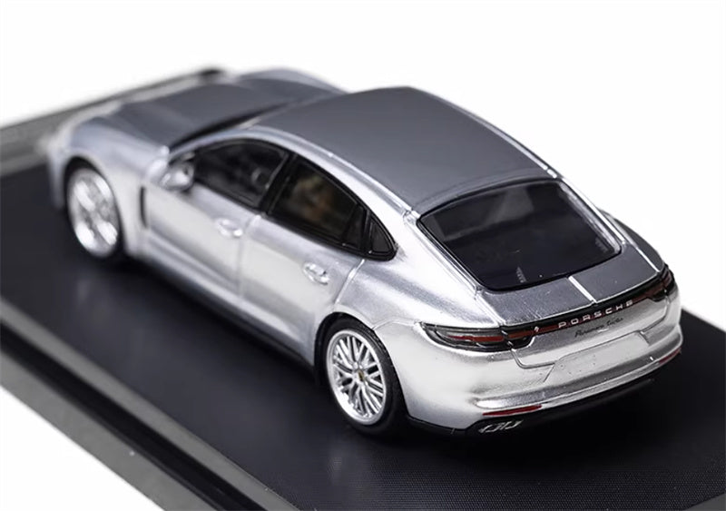 Furuya Porsche Panamera GT Silver Sedan Edition 1:64 car Pre-built Model view5