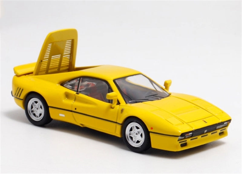 Hone Model Ferrari 288 GTO Yellow Limited Edition 299PCS ONLY 1:64 car Pre-built Model view3