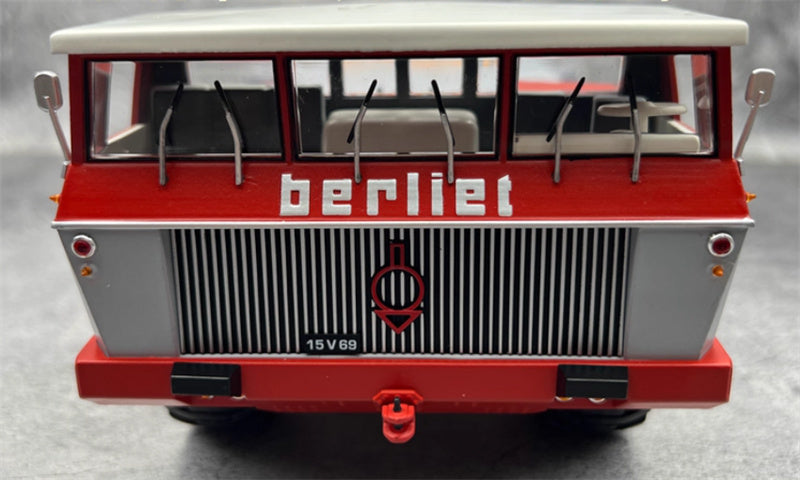 Norev Berliet T100 n°1 1959 transport vehicle red 1:43 Truck Pre-built Model view4