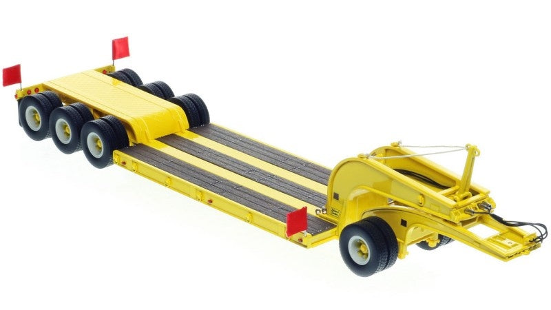 1:50 Talbert  1960s 60-Ton Cableneck Lowbed w/ Single-Axle Dolly Heavy Haul Replicas  Yellow Diecast Model