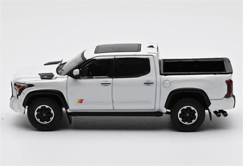 GCD Toyota Tundra TRD PRO pickup left-hand drive White 1:64 Car Pre-built Model view4
