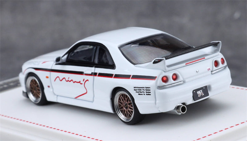 Focal Horizon Nissan Skyline GT-R R33 Mine's White Limited Edition 499PCS ONLY 1:64 Car Pre-built Model view4