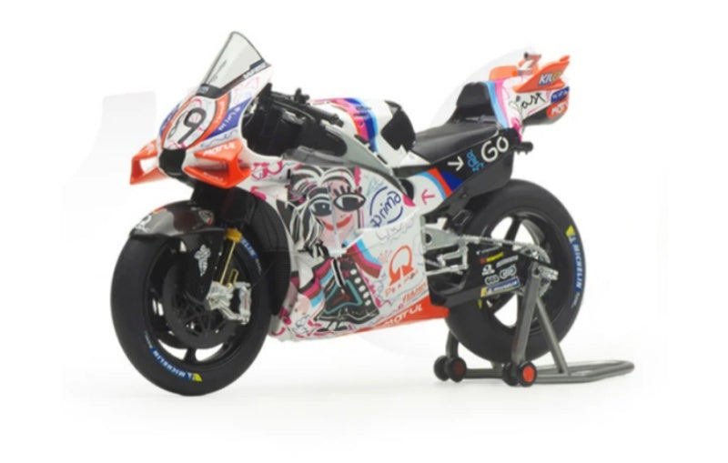 1:12 Ducati Pramac MOTO GP24 Catalonia Grand Prix 89# KiloWorks Diecast Model view1