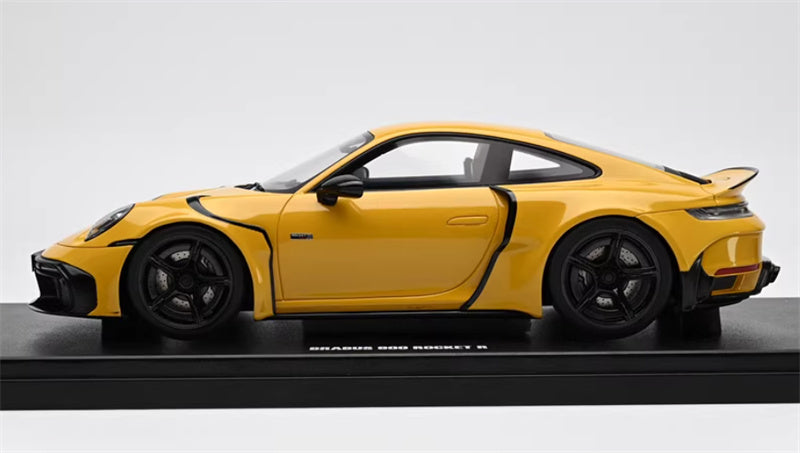 1:18 PORSCHE 911 BRABUS 900 ROCKET-R  Yellow  GT SPIRIT w/ display box Limited Edition 504PCS ONLY Resin Car Model
