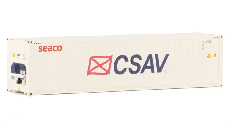 WSI 40FT REEFER CONTAINER CSAV Premium Line seaco 1:50 Truck Pre-built Model