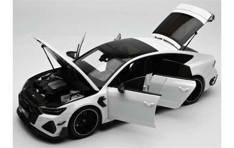1:18 AUDI RS7 Sportback ABT  pearl white KengFai modified version DIECAST Model