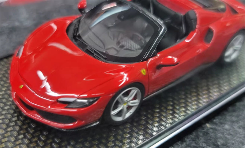 BBR MODELS FERRARI 296 GTS Red Convertible Silver Wheel LTD 200PCS 1:43 Model view6