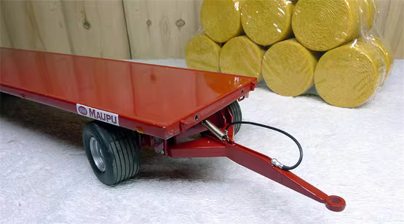 REPLICAGRI MAUPU PLATEAU ROUGE + 30 BALLES DE PAILLE Plastic hay bales 1:32 Truck Accessories Pre-built Model