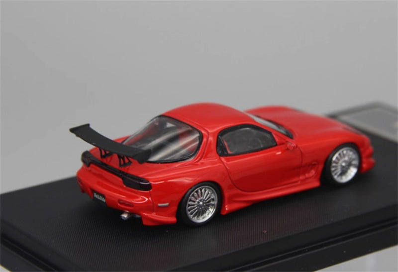 Mortal Mazda RX7 Veilside Limited Edition red 1:64 Car Pre-built Model view4