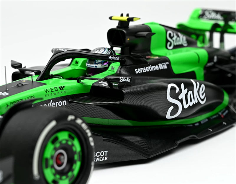 1:18 KICK  Sauber C44 #24 Zhou Guanyu China 2024 green MINICHAMPS  DIECAST Model