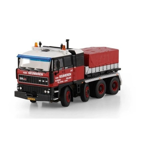 1:50 DAF Van Seumeren 3600 8x4 + BALLASTBOX MAMMOET  Red DIECAST Model