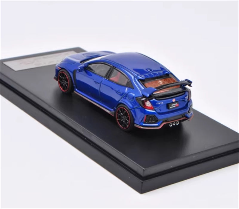 LCD-MODELS Honda Civic Type-R FK8 Blue 1:64 car Pre-built Model view2