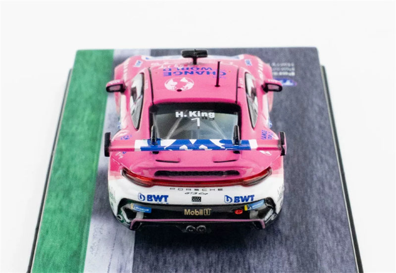 1:64 Porsche 911 GT3 Cup (992) 2024 pink Tarmac Works DIECAST Civil Car Model