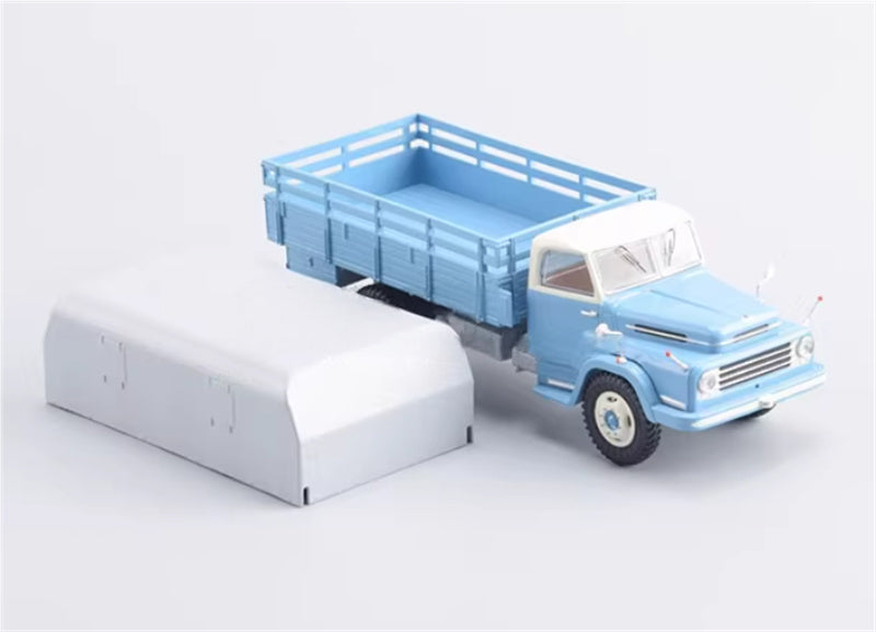 Premium ClassiXXs Csepel D-450 flatbed truck with tent Light Blue 1:43 Truck Pre-built Airliner Model Display view5