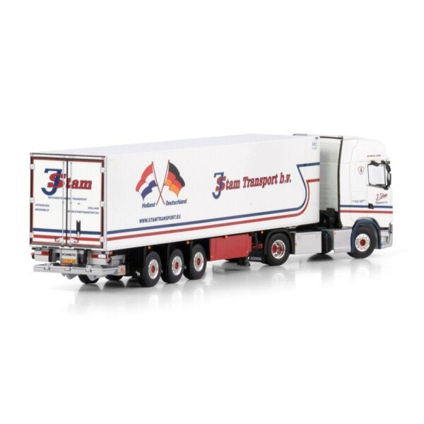 1:50 SCANIA J. STAM S HIGHLINE CS20H 4X2 REEFER TRAILER 3 AXLE WSI   DIECAST Model