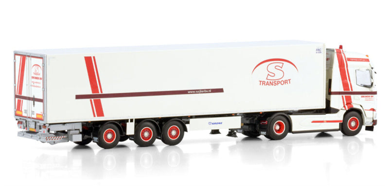 WSI DAF XF SH WITH SKY LIGHTS 4X2 TRIDEC REEFER TRAILER - 3 AXLE Suijker BV 1:50 Truck Pre-built Model