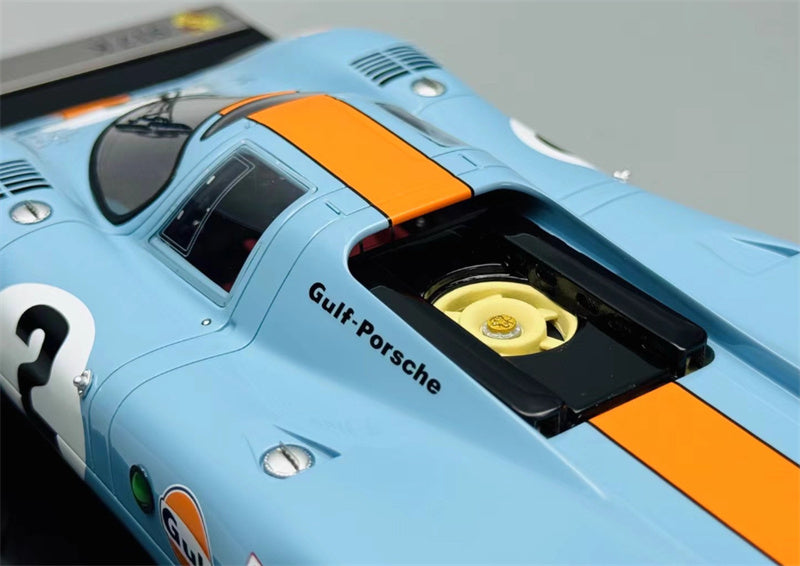 1:18 Porsche 917K GULF Amalgam Le Mans Racing #2 Resin Car Model view7