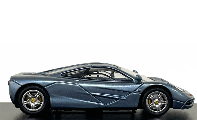 LCD-MODELS Mclaren F1 Super Car Matte Blue 1:64 car Pre-built Model view5