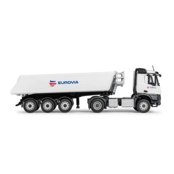 1:50 MERCEDES BENZ EUROVIA Arocs 2 - axle Conrad  White DIECAST Model