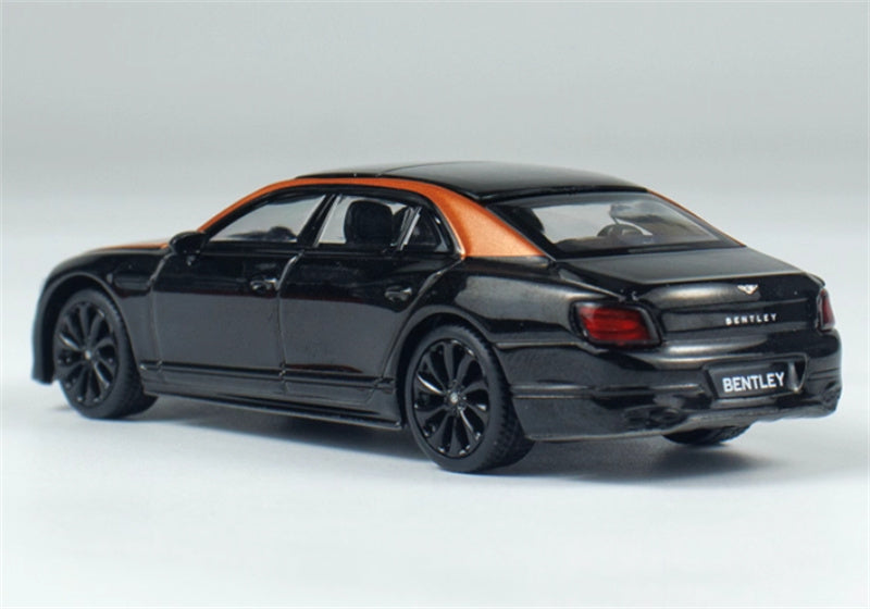 MINIGT Bentley Flying Spur Orange Flame/Onyx color box packaging 1:64 Car Pre-built Model view2