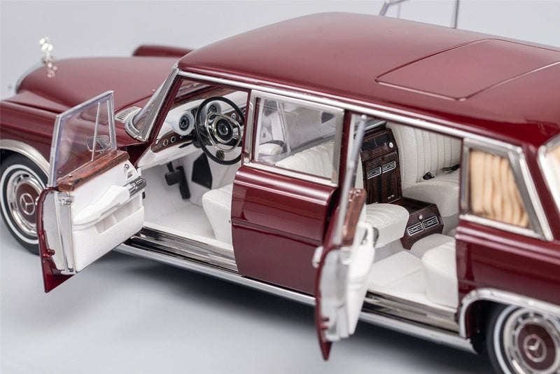KengFai Mercedes Benz S600 Pullman Classic Car Pearlescent red 1:18 DIECAST CAR