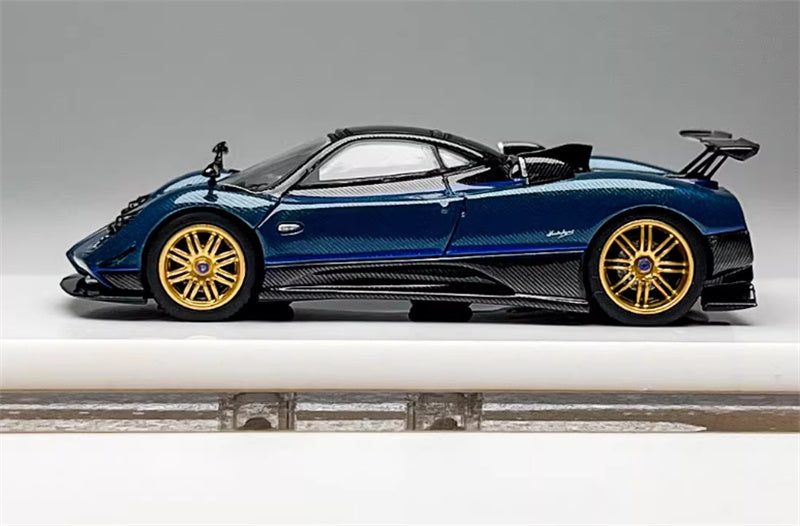 HH Model Pagani Zonda Tricolore Blue - Hardtop Edition 1:64 Car Pre-built Model view3