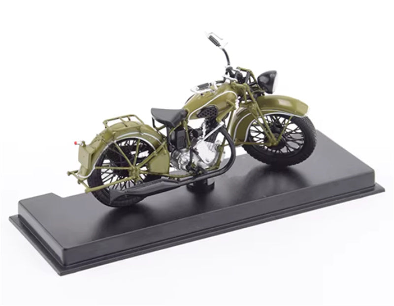 Modimio Soviet Patriotic Motorcycle TIZ-AM-600 Army Green motorcycle Pre-built Airliner Model Display view4