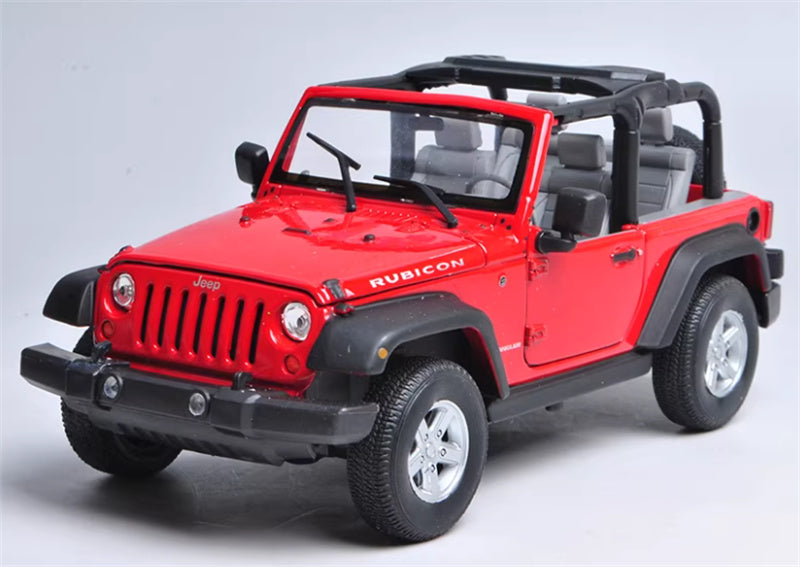 1:24 Jeep Wrangler 2007 Convertible 2007 Red  WELLY  DIECAST Car Model