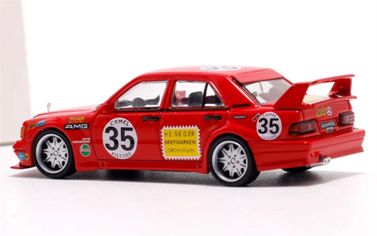 LMLF MODEL Mercedes Benz 190E 2.5-16 Evolution Red AMG CAMEL 1:64 Car Pre-built Model view2