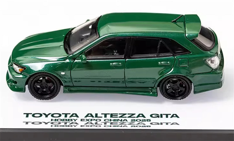 Mortal TOYOTA ALTEZZA GITA IS200 Exhibition HEC Limited green Limited Edition 1:64 Car Pre-built Model view6
