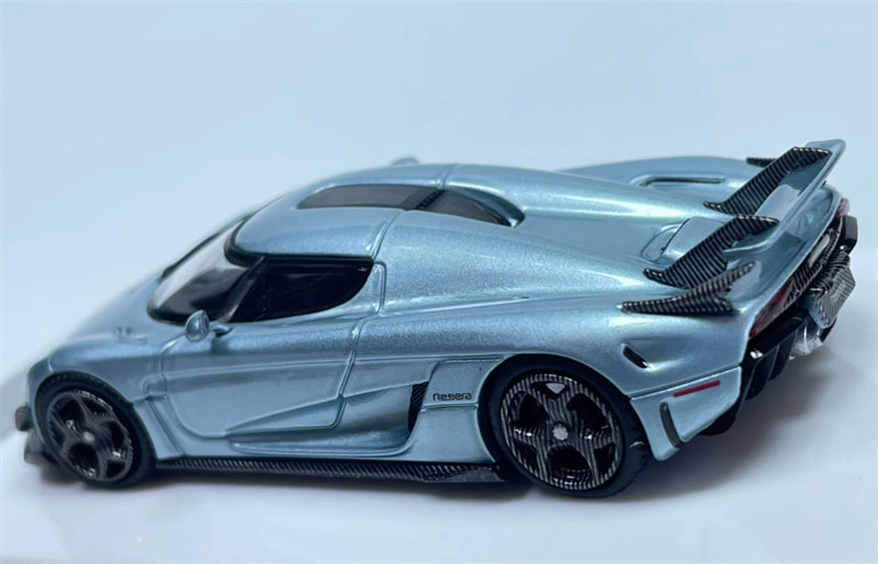 1:64 Koenigsegg Regera Glacier Blue SC ART DIECAST Civil Car Model