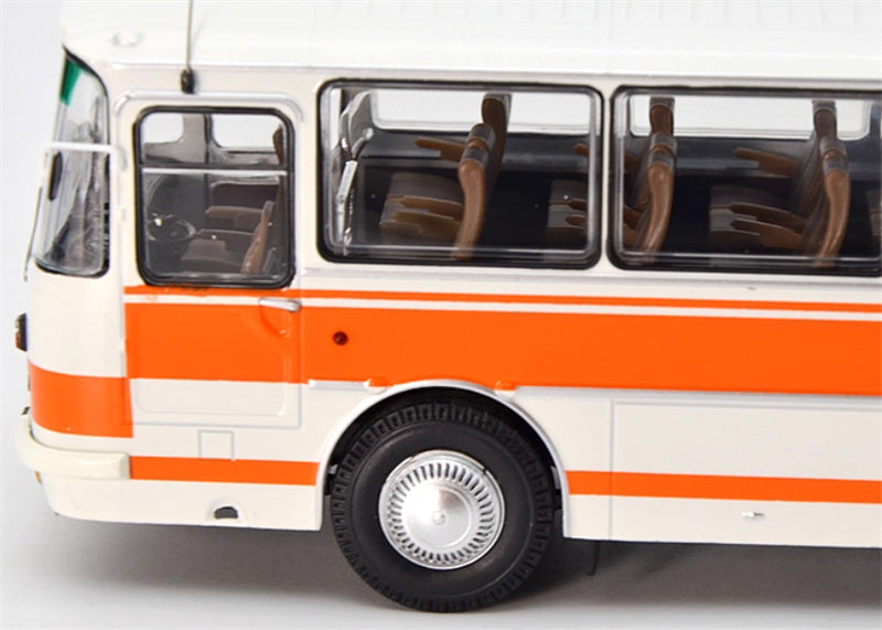 Demprice LIAZ 699 Russian Bus Orange - white 1:43 Bus Pre-built Model view5