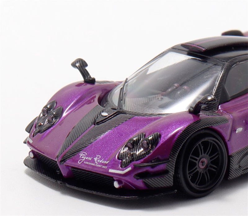 HKM Premium Pagani Zongta 760 hardtop Purple Limited Edition 999PCS ONLY 1:64 Car Pre-built Model view6