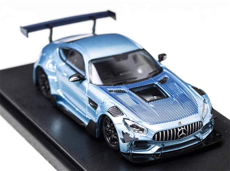 1:64 Mercedes Benz AMG GTS Widebody Ice Blue Rhino Model DIECAST Limited Edition 499pcs ONLY Model
