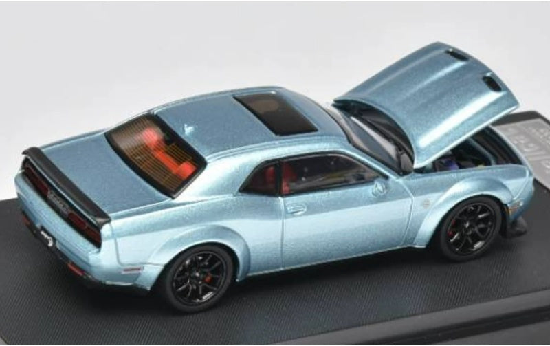 1:64 DODGE SRT Hellcat  Ice Blue Stance Hunters  Limited Edition 499PCS ONLY DIECAST Model