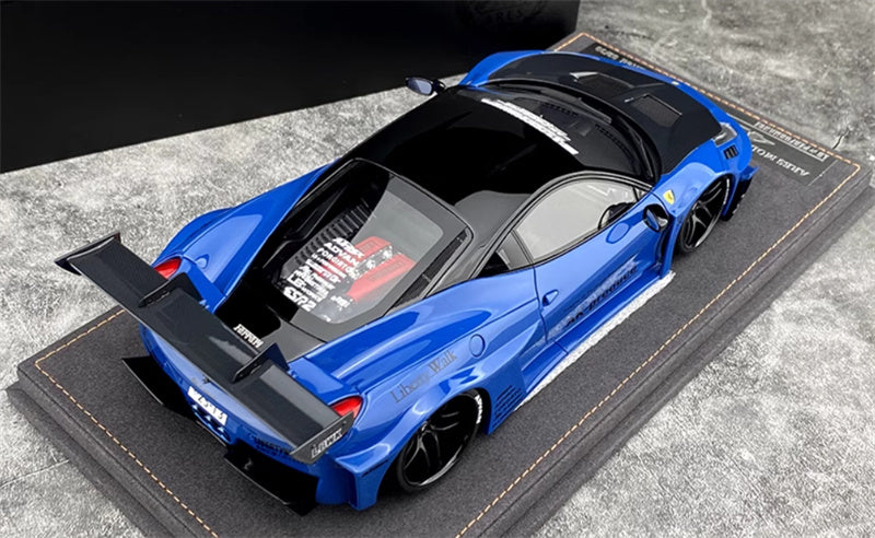 ARES MODEL Ferrari 458GT sports car Limited Edition Blue 1:18 Resin Car