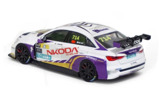 1:64 Audi Pan Yiming Nkoda Racing Team 2024 RS3 LMS TCR CTCC KiloWorks Diecast Model view2