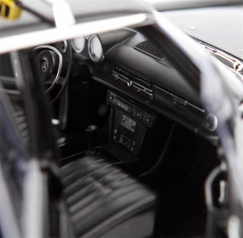 Norev Mercedes Benz 200 Taxi 1968 black 1:18 Car Pre-built Model view6